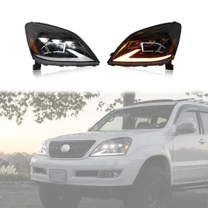 Plug and Play LED Head Lamp Light DRL Assembly LED Headlight Fit for Lexus GX470 Headlights