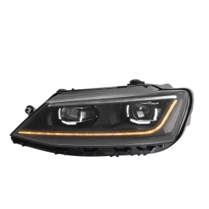 Plug and Play LED Headlights for VW Volkswagen Jetta New Daytime Running Light Projector Headlamp