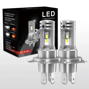 Plug and Play OEM Size Auto Lighting System DC12 24V Car Motorcycle LED H4 Headlight 6000k