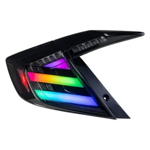 Plug and Play RGB Multi Color DRL Sequential Turn Signal LED Tail Light Assembly for 10th Gen Honda Civic