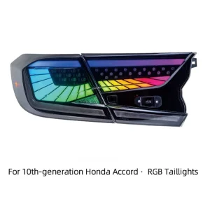 Plug and Play RGB Sequential Turn Signal DRL Scanning Turn Signal Tail Light Assembly for 10th Gen Honda Accord