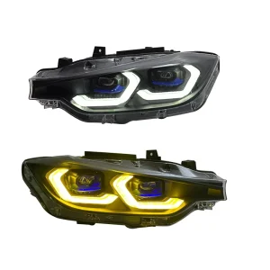 Plug and Play Style LED Headlight Assembly for BMW 3 Series F30 F35 Upgraded Yellow White DRL LED Headlight