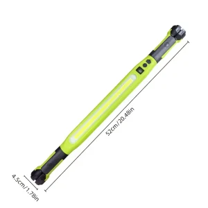 Portable COB LED Work Light USB Rechargeable with Magnetic Bottom and Integrated Hook for Automotive Maintenance