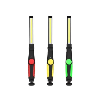 Portable COB Work Lamps Magnetic Base Dimmable LED Rechargeable Road Workshops Flashlight Car Repair Bright Light DC Cold White