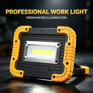 Portable COB Work Led Light 2*1200 Mah 18650 Battery Support Output Rechargeable Work Lampwith Hook Car Repair Emergency