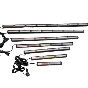 Power 72W Car COB Warning Light Led Work Light Bar Amber Yellow Flashing Light Emergency Strobe Flash Lamp Truck