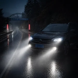 Powerful LED Car Front Light for Rainy Night Driving Fog Road Safety Lighting