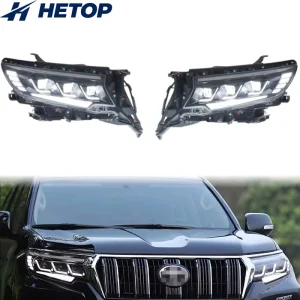 Prado Headlights Upgrade LED Head Lamp DRL Signal Lens Headlight Modified Front Lamps for Toyota