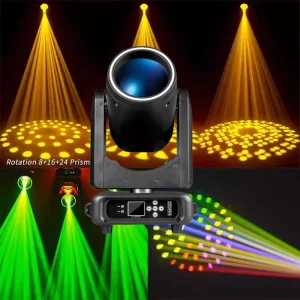 Professional Dj Disco Night Club Sharpy Beam Moving Head Light 295W Mini Beam Light 14R LED Ring Projection Light for Club