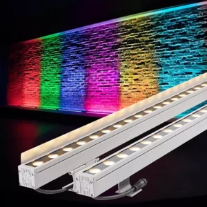 Programmable Linear Strip Light RGBW Intellibrite Architectura Neon Building Outdoor Aluminum Wall Washer LED IP65