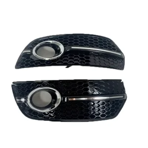 Q5 Fog Light Frames (ABS Plastic) Fits Front Fog Lamp Bezel & Front Grille Honeycomb Trim