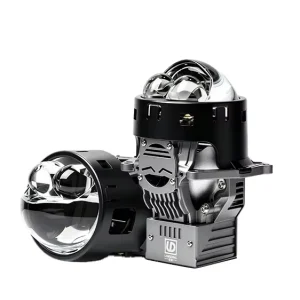 R01 3.0 Inch Dual Direct Injection Matrix Design 6500K 100W Power Super Bright Universal Bi-LED Projector Lens