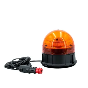 R65 Tractor 12V 24V Amber LED Beacon Light Magnetic Strobe Warning Rotating for Vehicle Car
