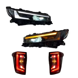 RAYSEZE Auto Part Headlamp for toyota Hilux Travo Headlights High Version Led Head Lamps Tail Light Lamp