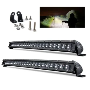 RCJ 50 Inch Curved LED Light Bar for Cars and Trucks Offroad LED Lighting for Road & Auto Barras LED Para Auto