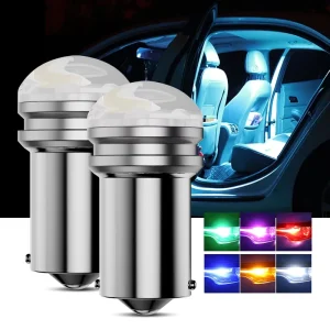 RCJ Super Bright Car Marker Light T4W BA9S 2835 3SMD Interior Lamp Turn Signal 3smd Wedge Reverse Auto Reading Dome Lamps DC 12V