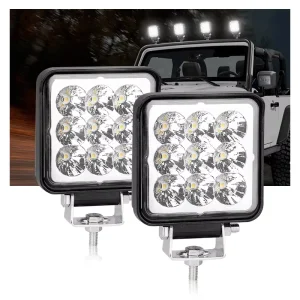 RCJ Waterproof Super Bright Spot Led Work Light 12-30V 3 Inch 27W Car Led Work Lamp