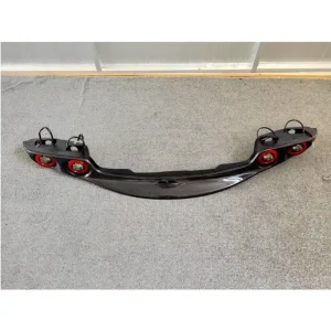 RE Style Carbon Fiber Rear Trunk Spoiler Wing With Tail LED Lamp Lights Fit for Mazda RX7 FD3S Rear Lamp Cover W. LED Lamp