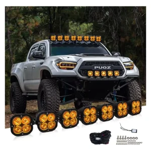 RGB 42 Inch DRL 4×4 Car Linkable Spot 5 Inch Working Light Fog Pod Driving Off road Led Light Bars for Car