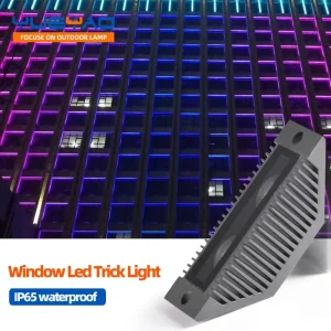 RGB Aluminum LED Window Light IP65 Outdoor Waterproof 360 Degree Lighting Effect for Exterior Wall