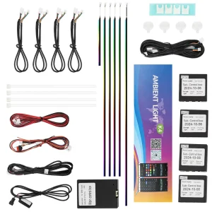 RGB App Controllable LED Ambient Car Lights Universal 12V Decorative Atmosphere Lamp Strip New Condition