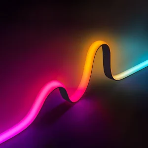 RGB CCT Five Color Silicone Neon LED Strip Light IP65 COB 24V Bluetooth Smart Control 90CRI for Theme Park Entertainment
