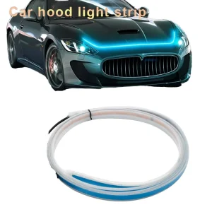 RGB Car LED Strip Light 16LEDs Sequential Dynamic Turn Signal Waterproof Flexible DRL for Headlight Bumper Exterior Decoration