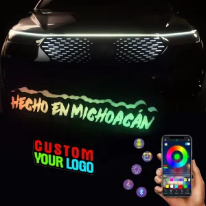 RGB Color Chasing 12V LED Emblem Logo Daytime Running Light Led Accessories for Toyota Tacoma LED Emblem