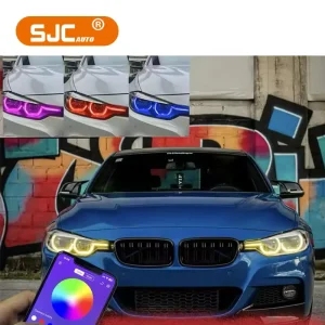 自动即插即用 RGB 日间行车灯模块 适用于宝马 F30 F31 F35 3 系列 LCI LED 大灯 可切换颜色 模块套件