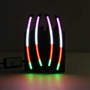RGB Flow Series Smoked Lens Car Front Rear Bumper Lights for Chevrolet Corvette C7 Side Marker Light