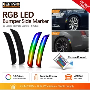RGB Front Rear LED Side Marker Turn Signal Light for Chrysler 300 Factory Distributor Supply
