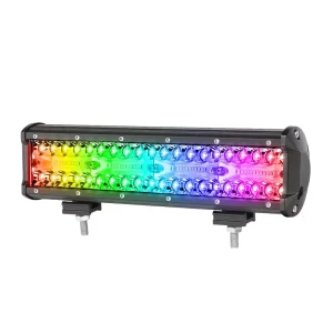 RGB Halo Ring Nova Auto Phone App Control 12 Inch Combo Beam Driving LED Bar Light for Car