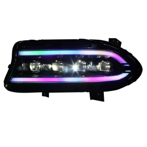 RGB Headlamp for Dodge Charger SE SXT RT LED Headlight Turn Signals DRL Head Lamp Front Lamp