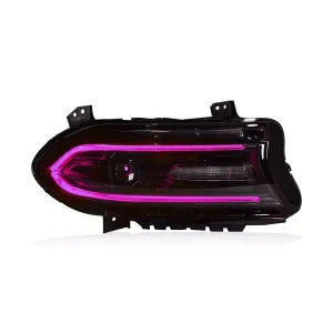 RGB Headlamp for Dodge Charger SE SXT RT LED Headlight Upgrade Turn Signals DRL Head Lamp Front Lamp