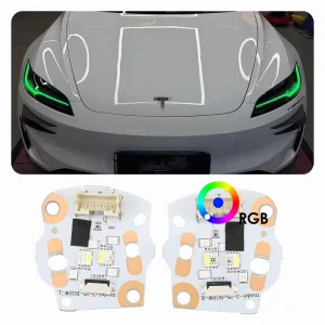 RGB LED Daytime Running Light DRL for Tesla Model 3 Highland APP Controlled Multi Color Daylight Lamp