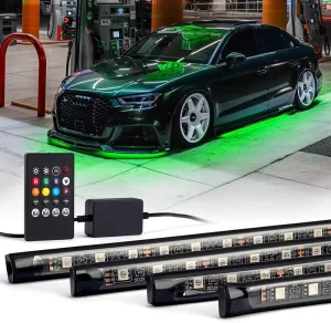 RGB LED Neon Car Bottom Underbody Lights Auto Exterior Illumination with Chasing Strip Car Underglow Lighting