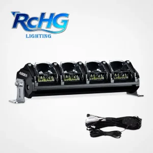 RGB LED Off Road Light Bar 4 Lens High Low Beam Adjustable Brightness Driving Light for Jeep SUV UTV