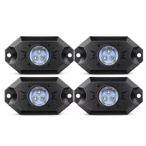 RGB LED Rock Light Kit 4/6/8/12 Pods Underglow Multicolor Neon Light with App Control Wheel Well Light for Truck ATV UTV RZR SUV