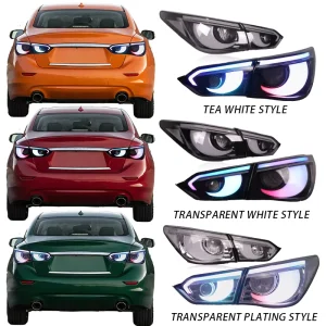 RGB Modified Taillights For Infiniti Q50 Q50s For Nissan Skyline 200GT T 350GT V37 Hawkeye Style