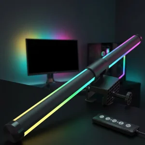 RGB Monitor Light Bar USB Powered Dual-Sided Screen Lamp Asymmetric Design Dimmable LED Desk Light for Gaming Office Work