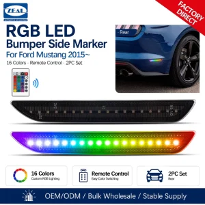 RGB Rear Side Marker Lights for Ford Mustang Rear Bumper Lamp Factory Seller Friendly Supply