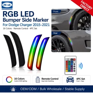 RGB Sequential Turn Signal Side Marker Lights for Dodge Charger Distributor Friendly Factory Supply