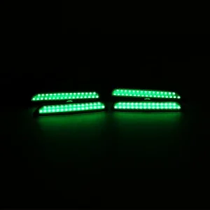 RGB Smoked Front and Rear LED Side Marker Light Kit for Ford Mustang