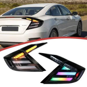 RGB Style Car Led Smoke Tail Light for Honda Civic 10th Gen FK Sedan Rear Tail Lamp Assembly