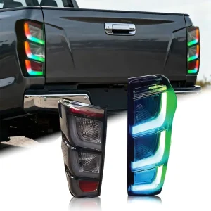 RGB Tail Lights for D-Max APP Control Plug and Play 1 Pair Rear Lamps