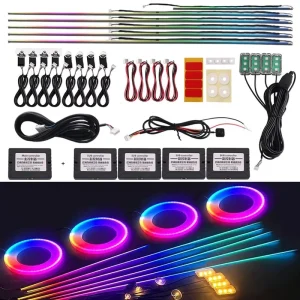 RGB Universal Ambient LED Lights Auto Interior Lighting Car Atmosphere Lamp