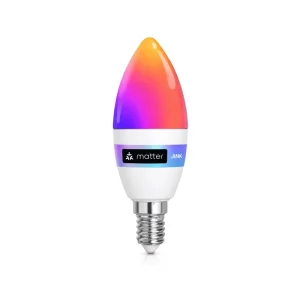 RGB+CCT Color Changing Smart Light Bulb Matter Compatible 16 Million Colors E14 E27 G10 LED Bulb for Indoor Lighting