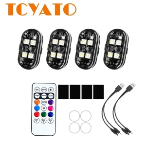 RGBStrobe Lights Wireless Position Led Lights for Motorcycle Aircraft Airplane Helicopter Warning Led Headlights for Cars