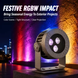 RGBW LED Spot Light IP66 Waterproof High Bright Landscape Outdoor Flood Lights Customization 5 Year Warranty CRI 90