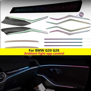 RHD LHD Ambient Light for 3 Series G20 Interior Decorative Atmosphere Lamp Dashboard Door Saddle LED Strip 12V 10W